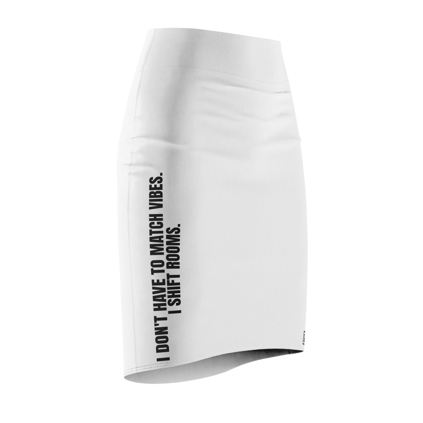 I Shift Rooms Skirt – Stretch Fit Statement Piece (HER Edition)