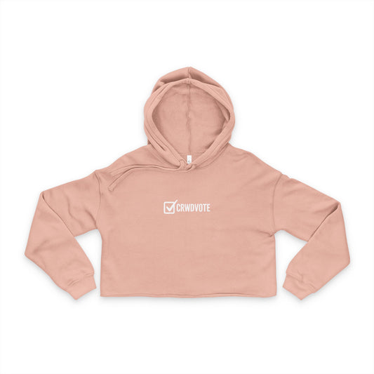 I Show Up Hoodie – Cropped Fleece (HER Edition)