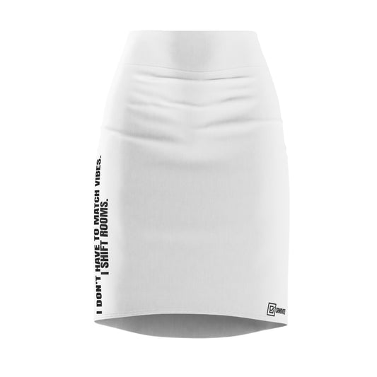 I Shift Rooms Skirt – Stretch Fit Statement Piece (HER Edition)